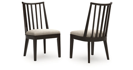Galliden Dining Table and 6 Chairs with Storage in Light Brown from Ashley - Luna Furniture
