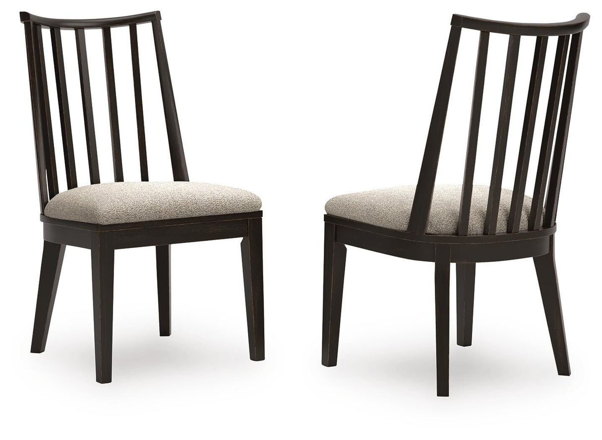 Galliden Black/Brown Dining Chair (Set of 2) from Ashley - Luna Furniture