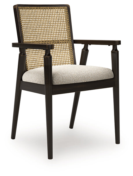 Galliden Dining Table and 8 Chairs with Storage in Light Brown from Ashley - Luna Furniture