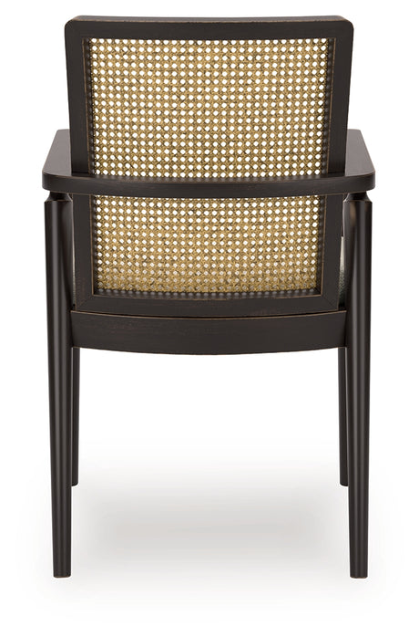 Galliden Black/Brown Dining Chair, Set of 2 from Ashley Furniture - Luna Furniture