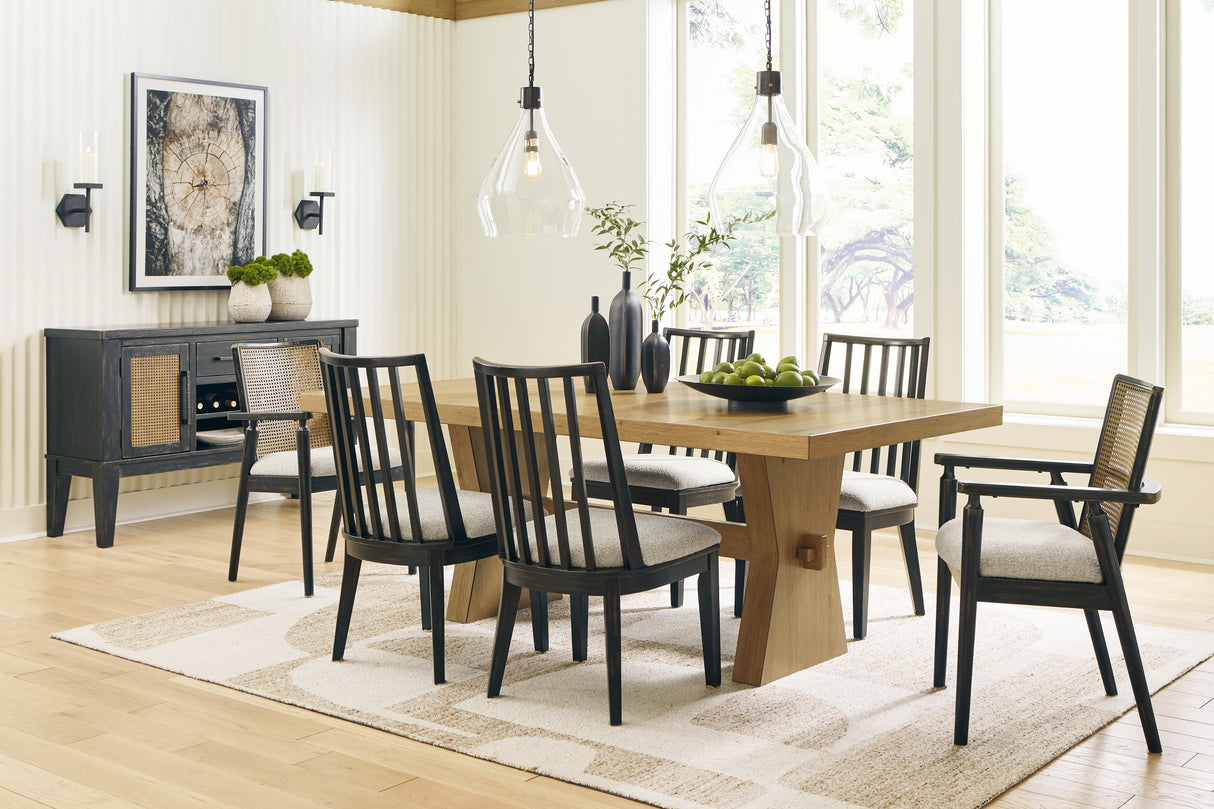 Galliden Light Brown Dining Table from Ashley - Luna Furniture