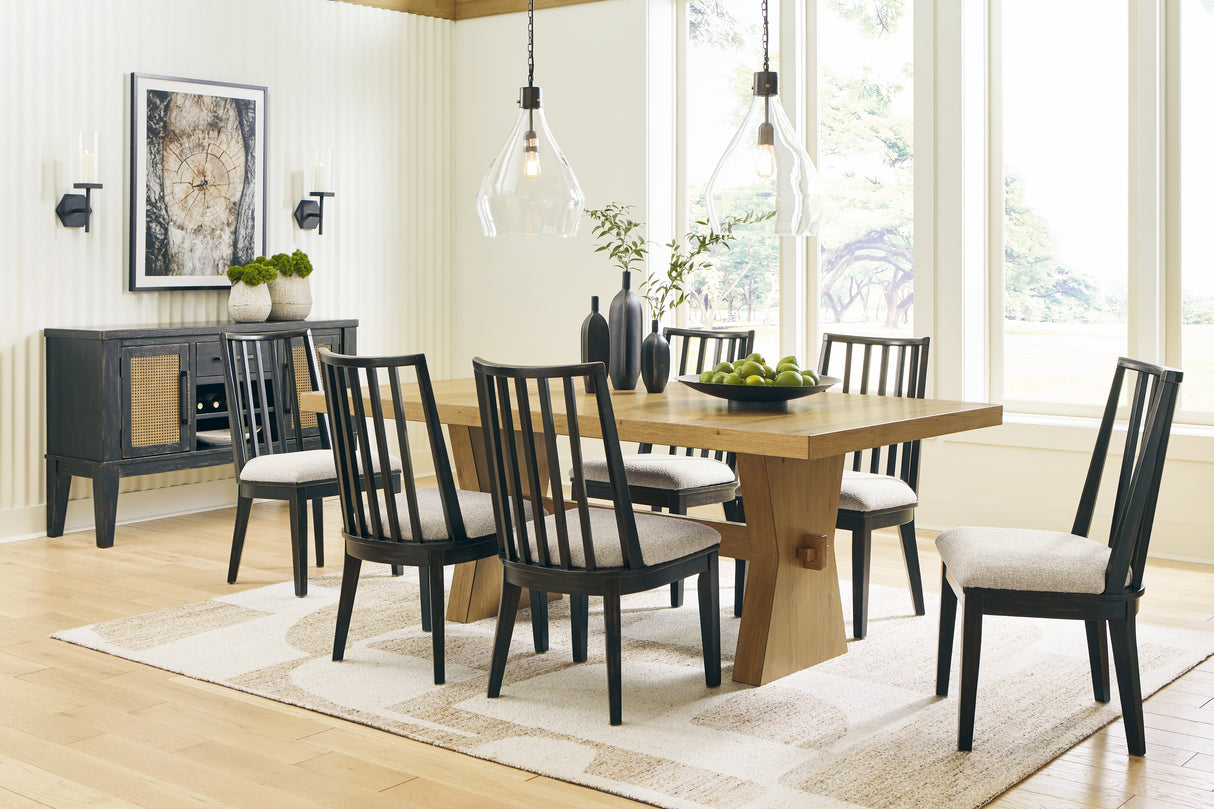 Galliden Black Dining Chair, Set of 2 from Ashley Furniture - Luna Furniture