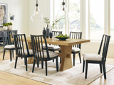 Galliden Light Brown Dining Table and 6 Chairs from Ashley Furniture - Luna Furniture
