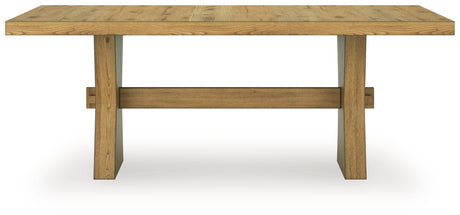 Galliden Light Brown Dining Table and 4 Chairs from Ashley - Luna Furniture