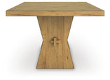 Galliden Light Brown Dining Table and 4 Chairs from Ashley Furniture - Luna Furniture