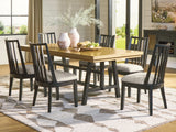 Galliden Extension Dining Table and 6 Chairs from Ashley Furniture - Luna Furniture