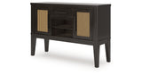 Galliden Black Dining Server from Ashley Furniture - Luna Furniture