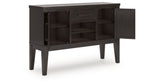 Galliden Dining Table and 4 Chairs with Storage in Light Brown from Ashley - Luna Furniture