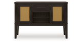 Galliden Black Dining Server from Ashley Furniture - Luna Furniture