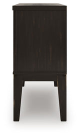 Galliden Black Dining Server from Ashley Furniture - Luna Furniture