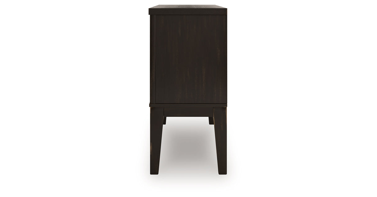 Galliden Black Dining Server from Ashley Furniture - Luna Furniture