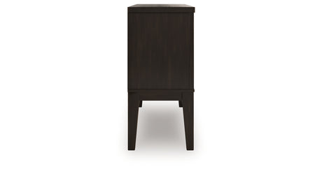 Galliden Dining Table and 4 Chairs with Storage in Light Brown from Ashley - Luna Furniture