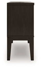 Galliden Light Brown Dining Table and 6 Chairs with Server from Ashley Furniture - Luna Furniture