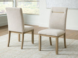 Lasinger Light Brown Dining Chair, Set of 2 from Ashley - Luna Furniture