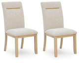 Lasinger Light Brown Dining Chair, Set of 2 from Ashley - Luna Furniture
