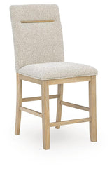 Lasinger Light Brown Counter Height Barstool, Set of 2 from Ashley - Luna Furniture
