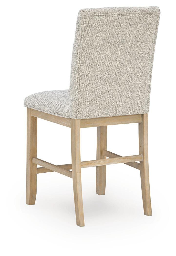 Lasinger Light Brown Counter Height Barstool, Set of 2 from Ashley - Luna Furniture
