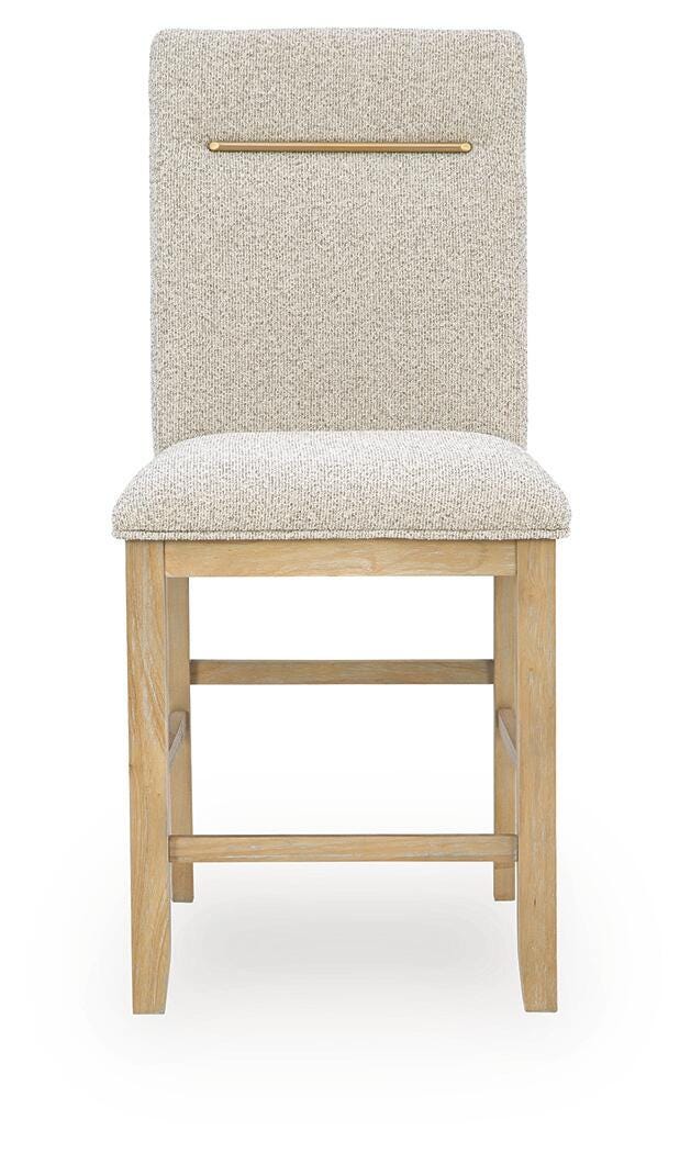 Lasinger Light Brown Counter Height Barstool, Set of 2 from Ashley - Luna Furniture