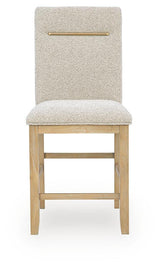 Lasinger Light Brown Counter Height Barstool, Set of 2 from Ashley - Luna Furniture