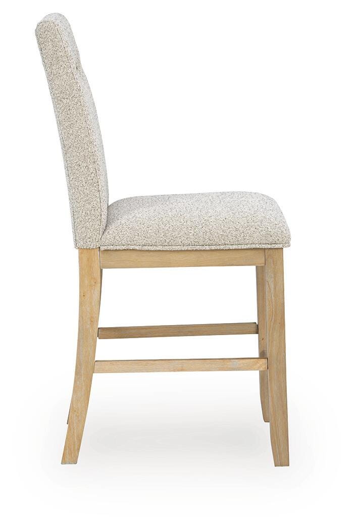 Lasinger Light Brown Counter Height Barstool, Set of 2 from Ashley - Luna Furniture