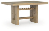 Lasinger Light Brown Counter Height Dining Table from Ashley - Luna Furniture