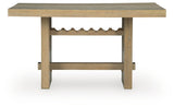 Lasinger Light Brown Counter Height Dining Table from Ashley - Luna Furniture