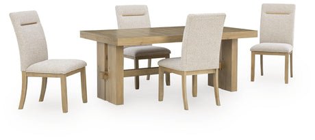 Lasinger Light Brown Dining Table and 4 Chairs from Ashley - Luna Furniture