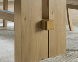 Lasinger Light Brown Dining Table and 6 Chairs