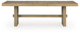 Lasinger Light Brown Dining Extension Table