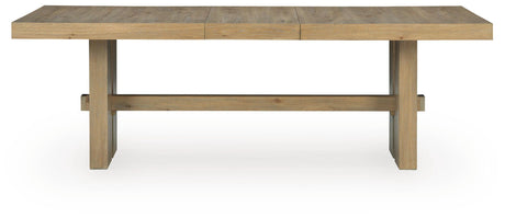 Lasinger Light Brown Dining Extension Table from Ashley - Luna Furniture