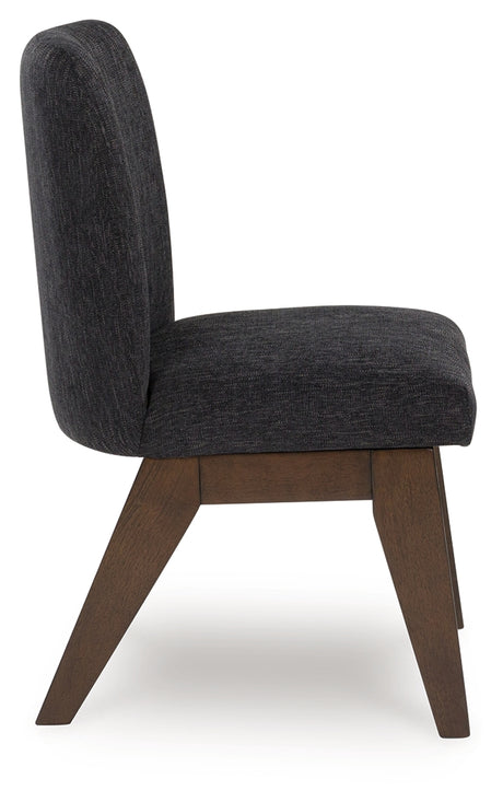 Dilenno Dark Brown Extension Dining Table and 6 Chairs from Ashley - Luna Furniture
