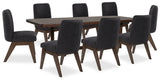 Dilenno Extension Dining Table and 8 Chairs from Ashley - Luna Furniture