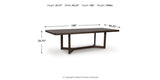 Dilenno Dining Table and 4 Chairs in Dark Brown from Ashley - Luna Furniture