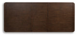 Dilenno Dark Brown Extension Dining Table and 6 Chairs from Ashley - Luna Furniture
