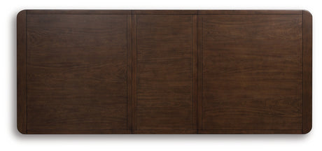 Dilenno Dark Brown Extension Dining Table and 6 Chairs from Ashley - Luna Furniture
