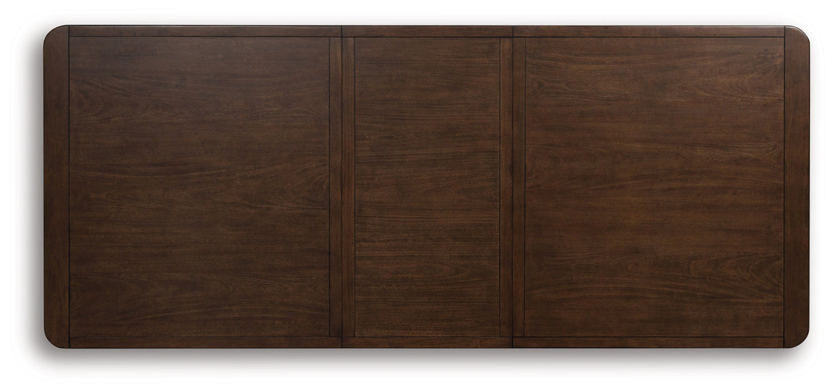 Dilenno Dining Table and 8 Chairs in Dark Brown from Ashley - Luna Furniture
