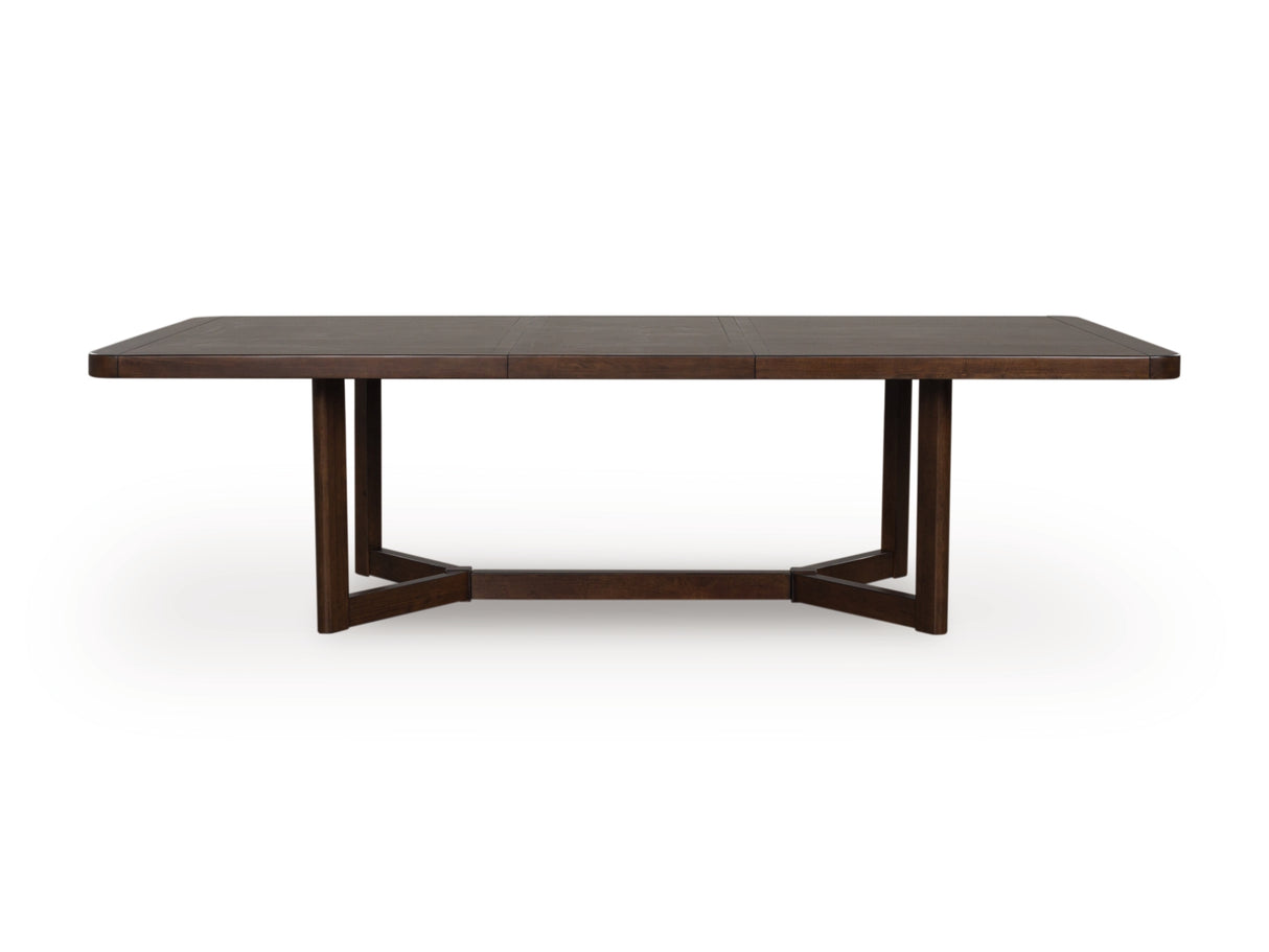 Dilenno Dark Brown Extendable Dining Room Set from Ashley Furniture - Luna Furniture