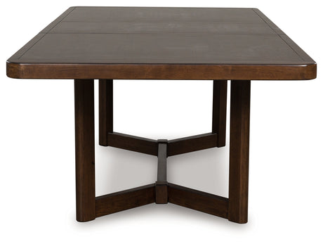 Dilenno Dining Table and 8 Chairs in Dark Brown from Ashley - Luna Furniture