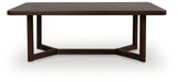 Dilenno Dining Table and 8 Chairs in Dark Brown from Ashley - Luna Furniture