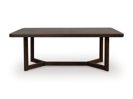 Dilenno Dark Brown Extendable Dining Room Set from Ashley - Luna Furniture