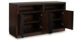 Dilenno Dark Brown Dining Server from Ashley - Luna Furniture