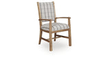 Ridgester Natural Brown Ladderback Upholstered Armchair, Set of 2 from Ashley Furniture - Luna Furniture