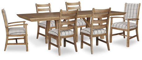 Ridgester Light Brown Extendable Dining Room Set from Ashley - Luna Furniture