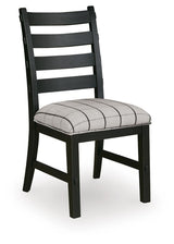 Ridgester Black Ladderback Upholstered Dining Chair, Set of 2 from Ashley Furniture - Luna Furniture
