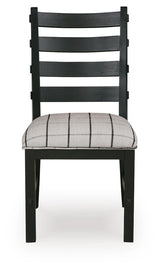 Ridgester Black Ladderback Upholstered Dining Chair, Set of 2 from Ashley Furniture - Luna Furniture