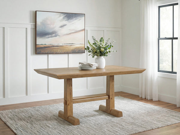 Ridgester Light Brown Counter Height Dining Table