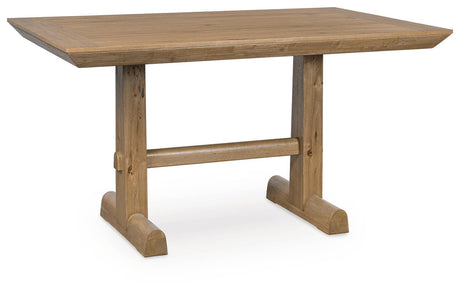 Ridgester Light Brown Counter Height Dining Table from Ashley Furniture - Luna Furniture