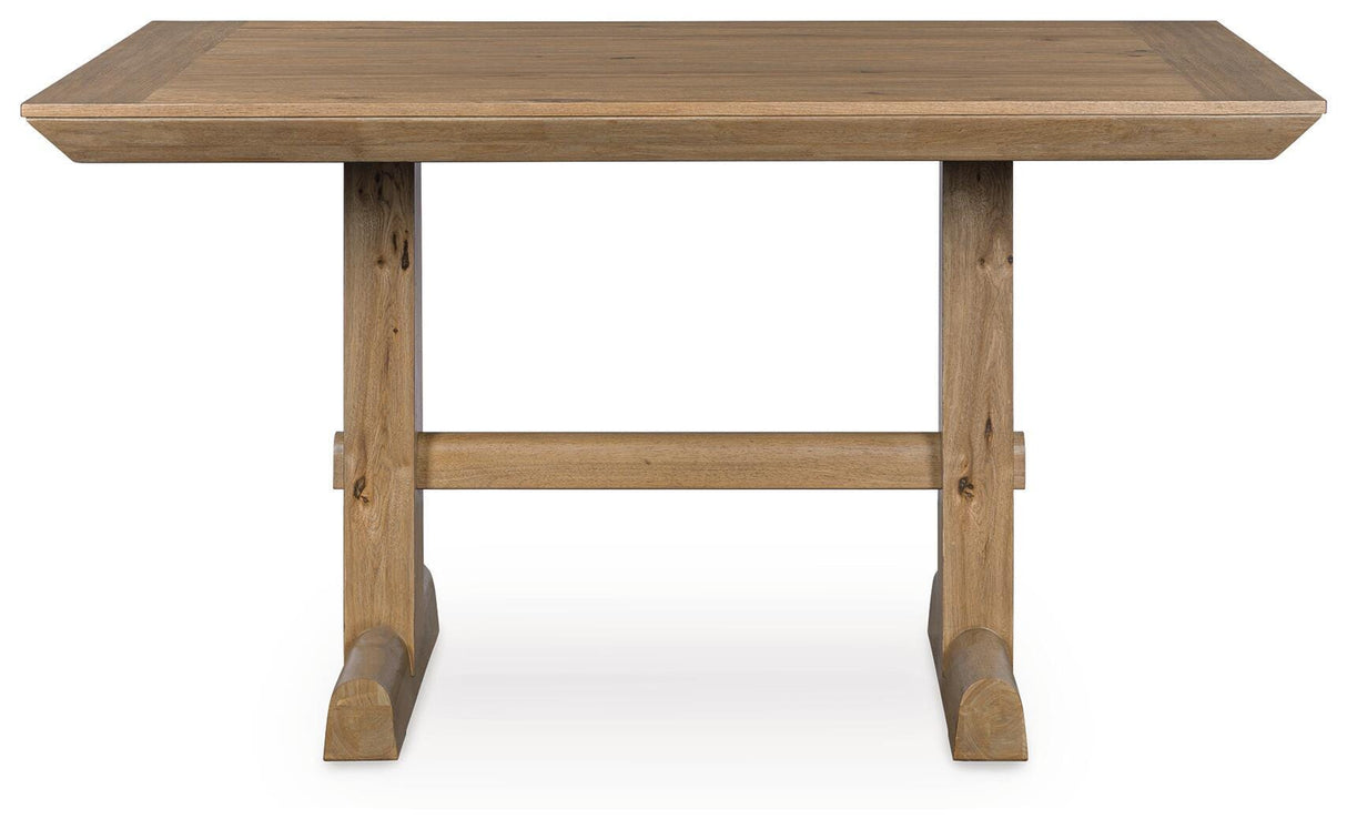 Ridgester Light Brown Counter Height Dining Table from Ashley Furniture - Luna Furniture
