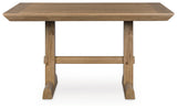 Ridgester Light Brown Counter Height Dining Table from Ashley Furniture - Luna Furniture