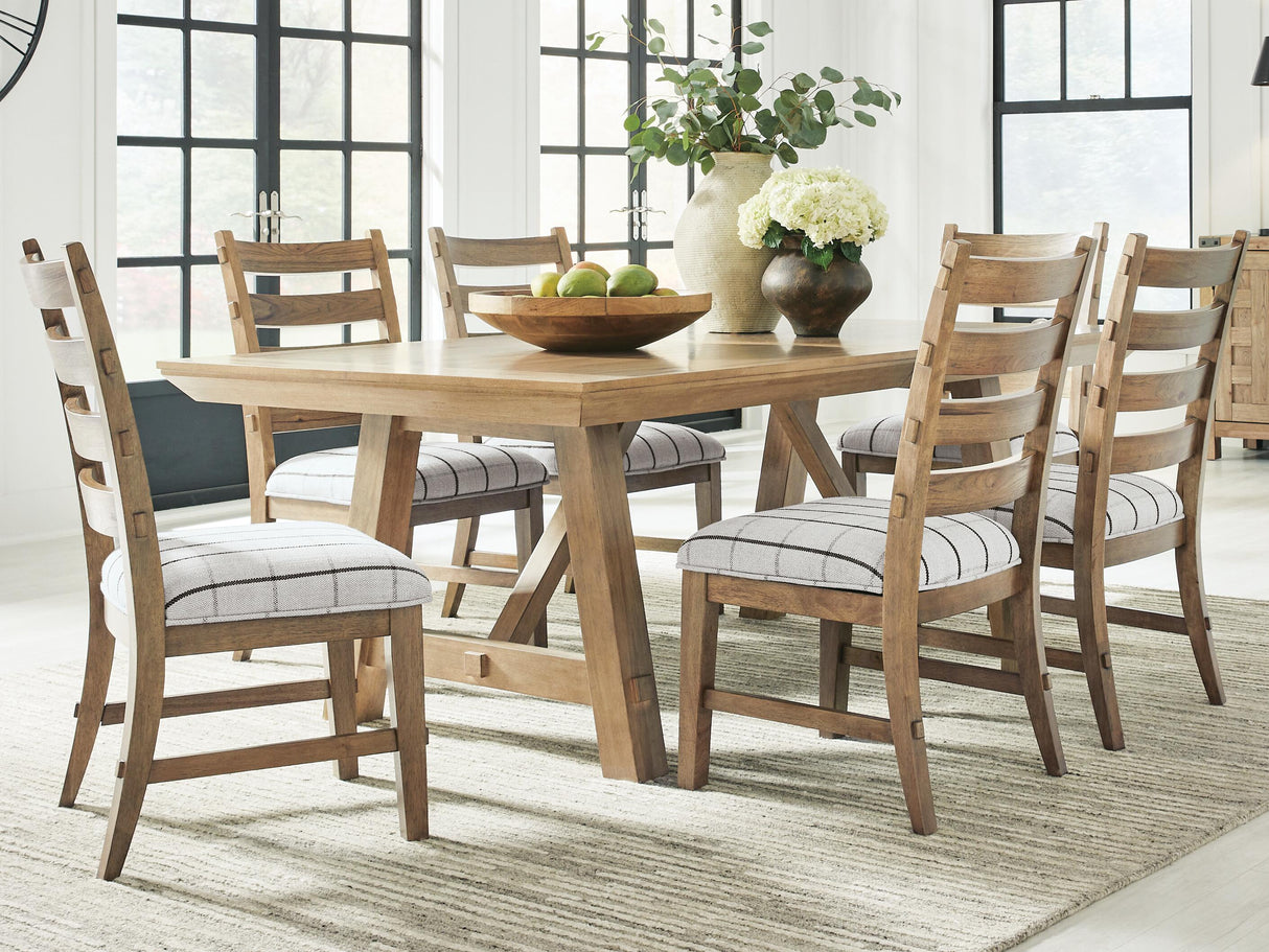 Ridgester Light Brown Extendable Dining Room Set from Ashley - Luna Furniture